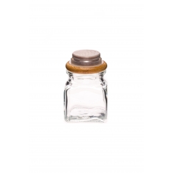 Słoiczek szklany z drewnianym korkiem 120 ml